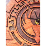 Battlestar Galactica Laser Cut Stained Wood Clock - CCHobby