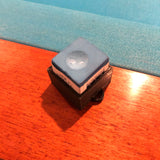 Resin Pool Chalk Pocket Holder  Blue and White Epoxy with Square, Round or Octagon Holder