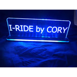 Lighted Nameplate Edge Lit Acrylic - CCHobby