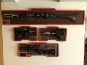 Custom Star Wars Blaster Wood Mounts Available Now