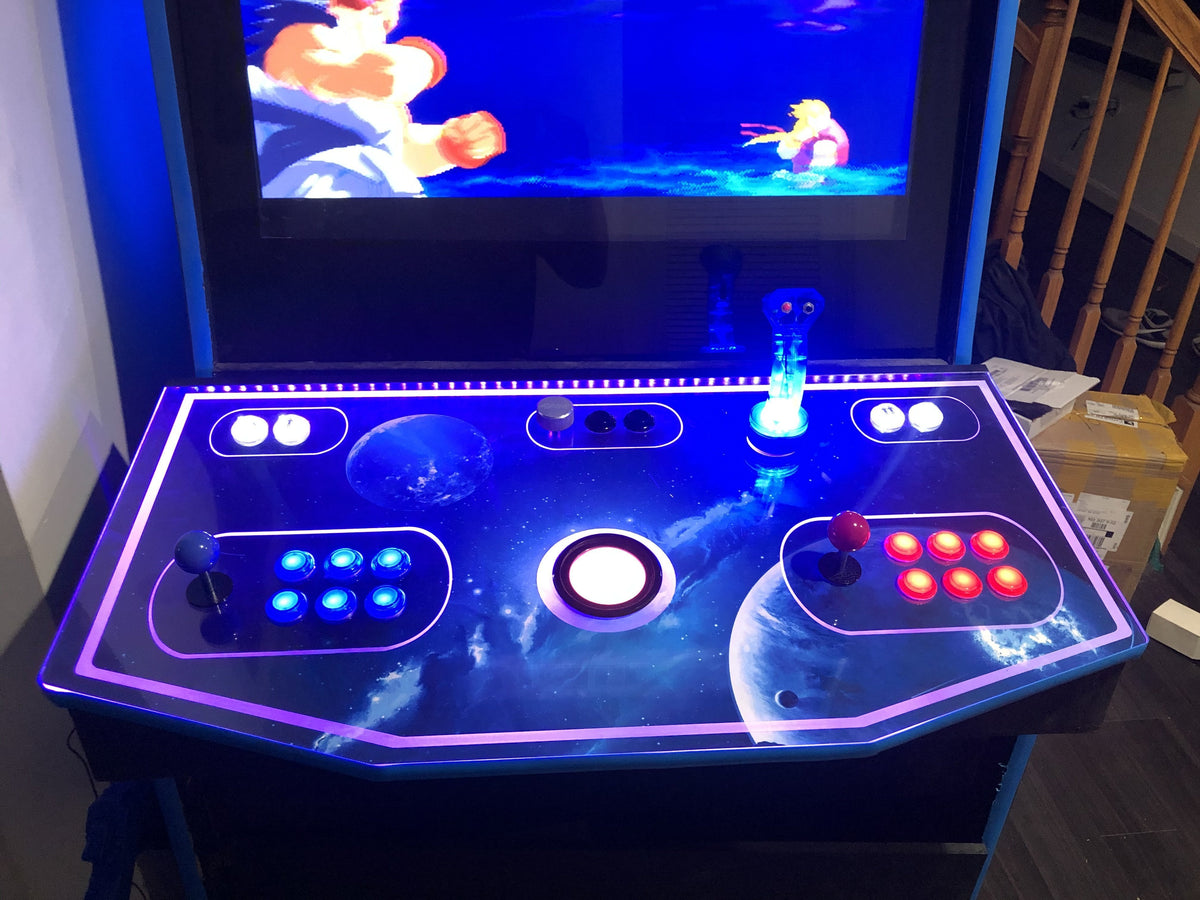 Led Edge Lit Control Panel For Arcade
