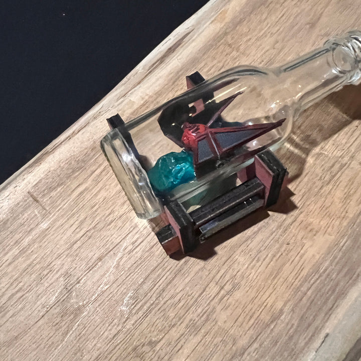 Star Wars Tie Interceptor  in a Shot Bottle