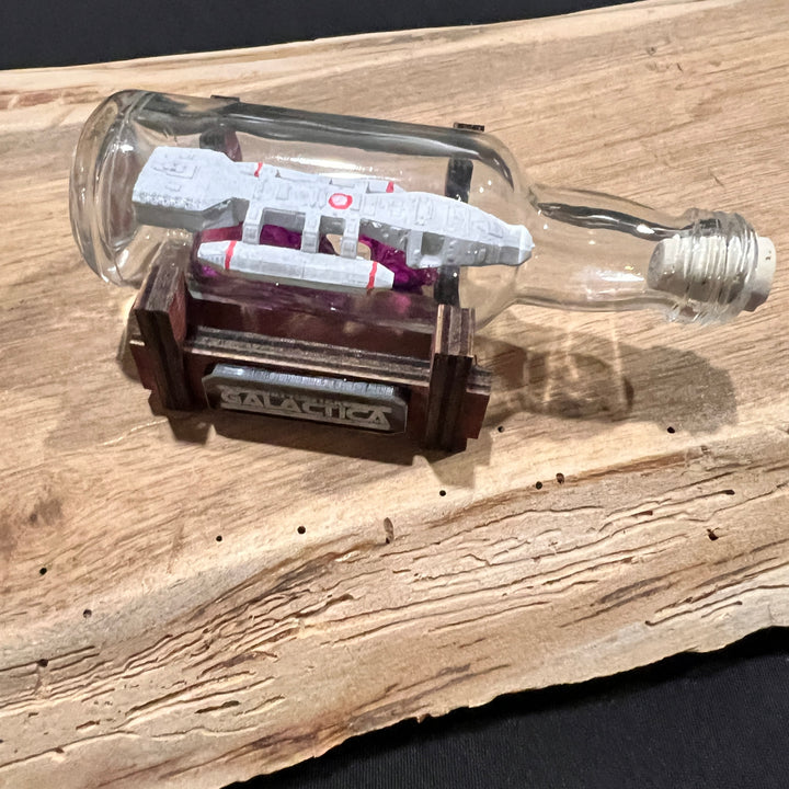 Battlestar Galactica 1978 Starship in a Shot Bottle