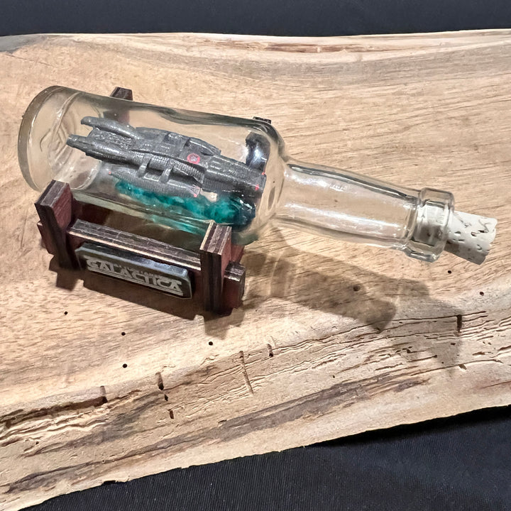 Battlestar Galactica Starship in a Shot Bottle