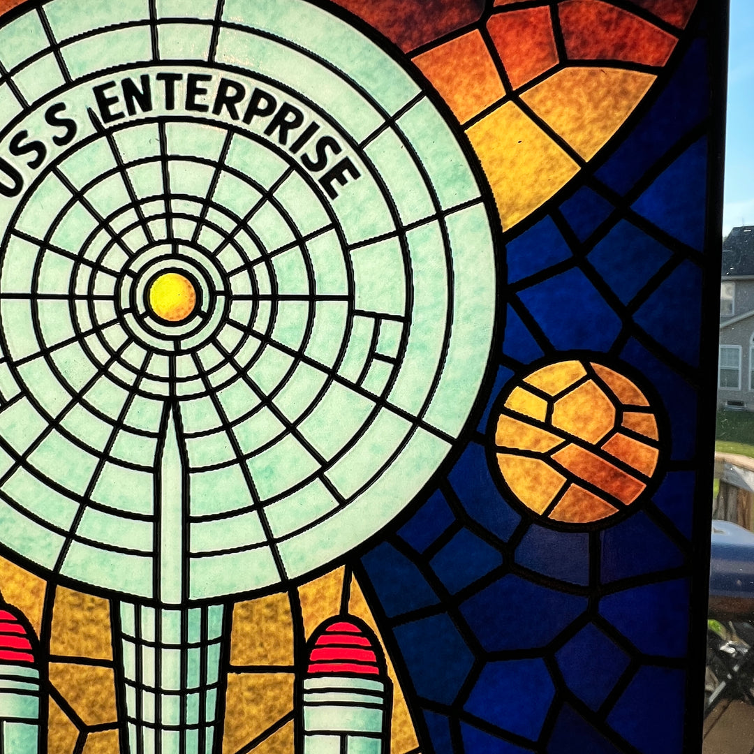 Star Trek Ad Astra Per Aspera Faux Resin Suncatcher