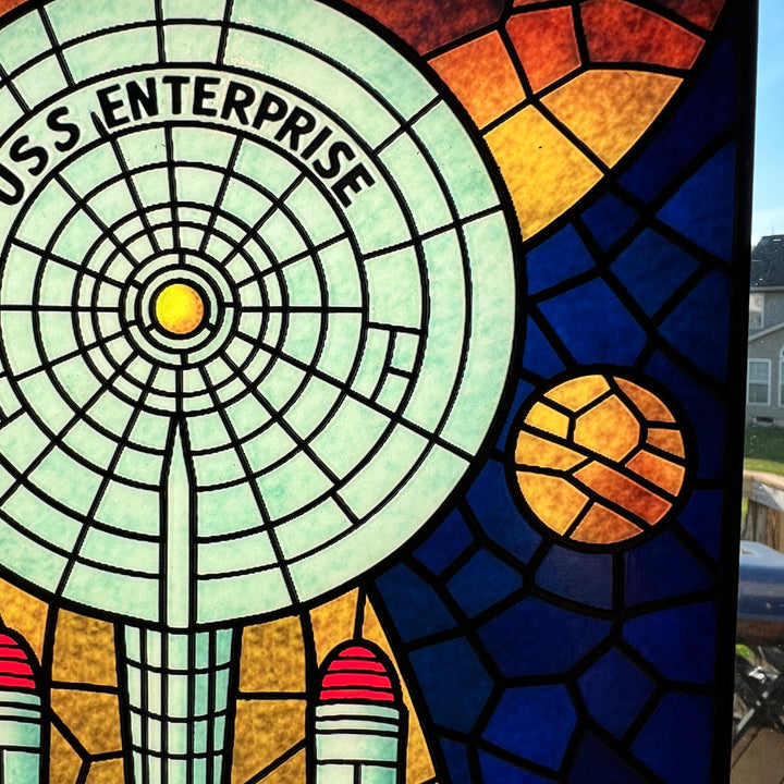 Star Trek Ad Astra Per Aspera Faux Resin Suncatcher