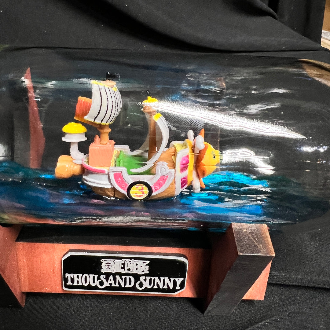 One Piece Thousand Sunny Starship in a Bottle
