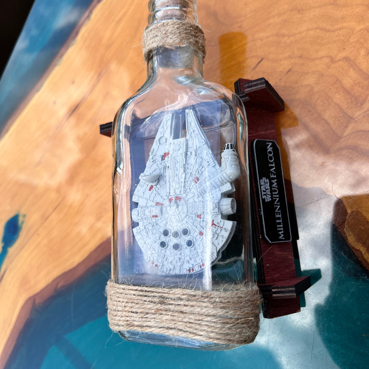 Star Wars Millennium Falcon Starship in a Tequila