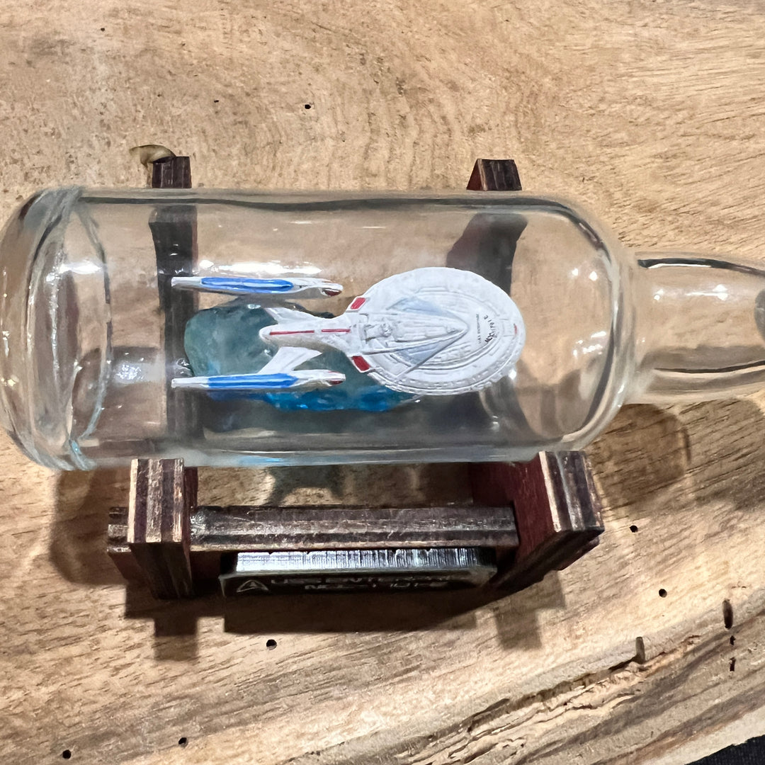 Star Trek USS Enterprise NCC-1701-E in a Shot Bottle