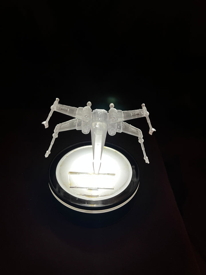 Transparent Star Wars X-Wing T-66 with Lighted Base