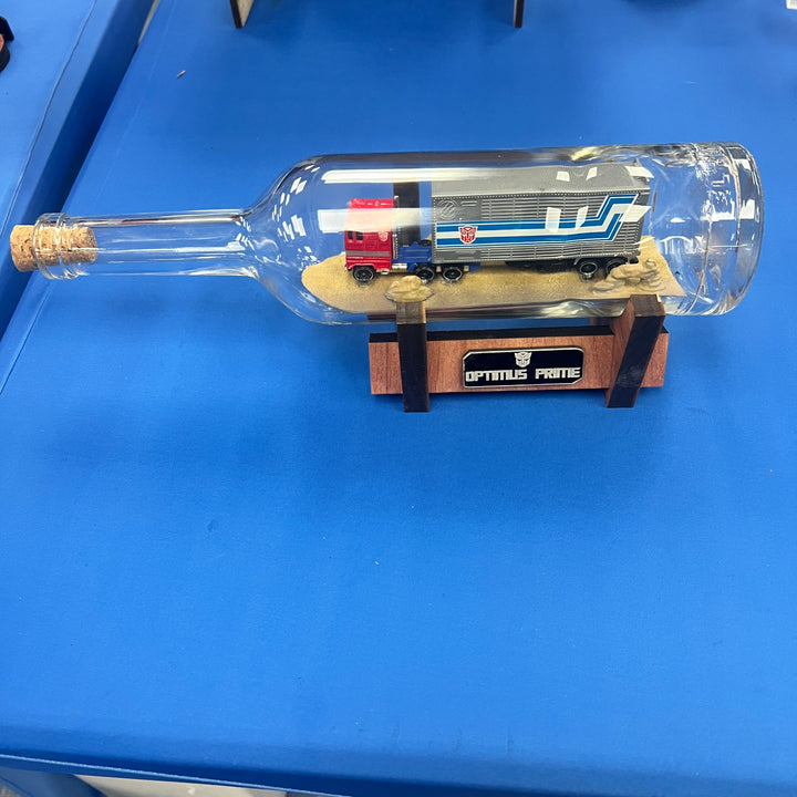Optimus Prime Truck Mode in a Bottle