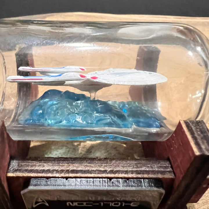 Star Trek USS Enterprise NCC-1701-E in a Shot Bottle