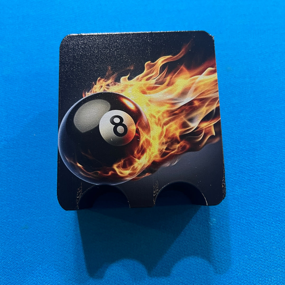 Custom Color 2 Billiards Cue  Holder Claw With Your Photos, Text or Graphics