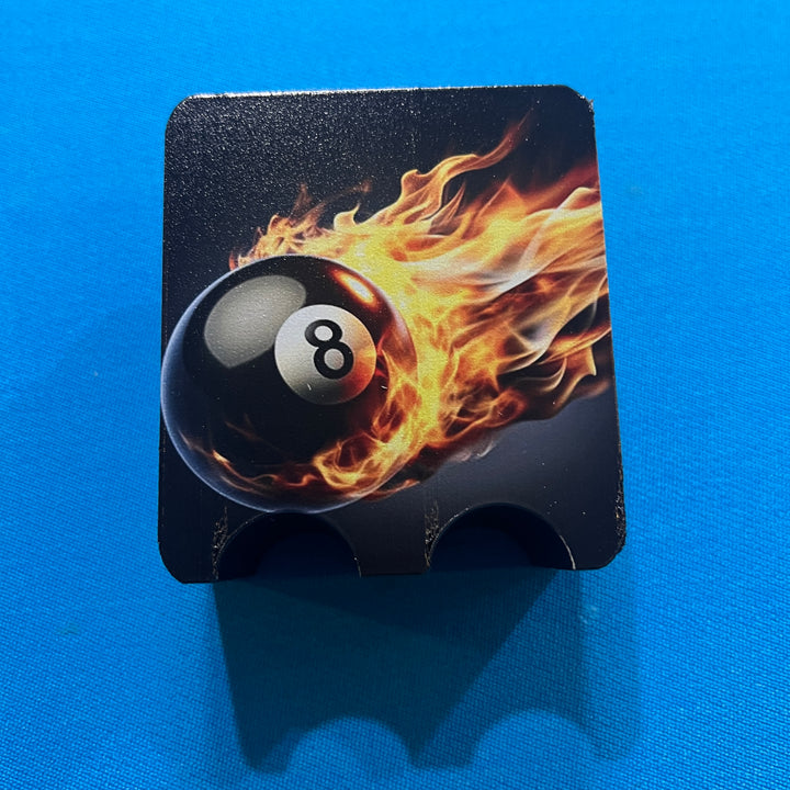 Custom Color 2 Billiards Cue  Holder Claw With Your Photos, Text or Graphics