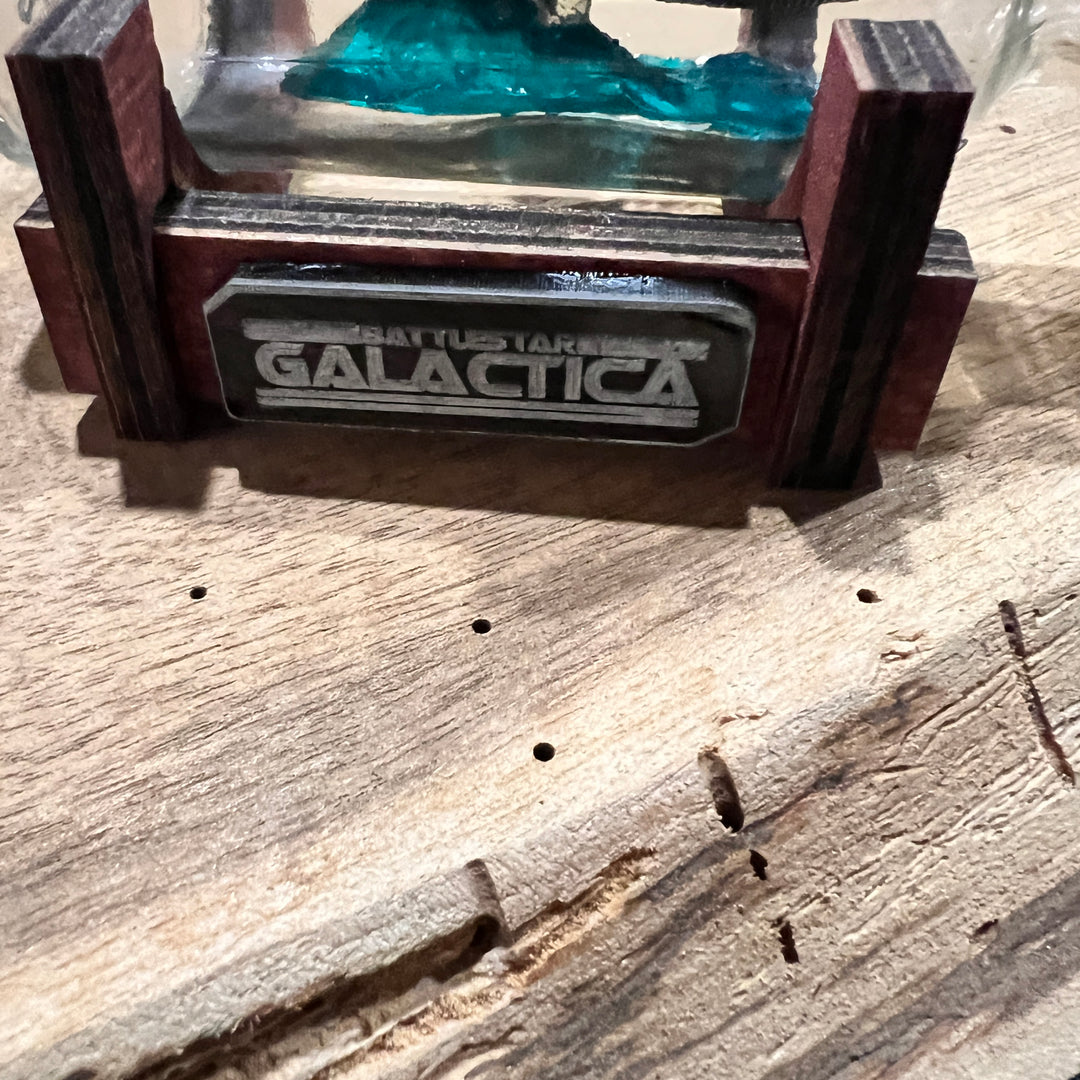 Battlestar Galactica Starship in a Shot Bottle