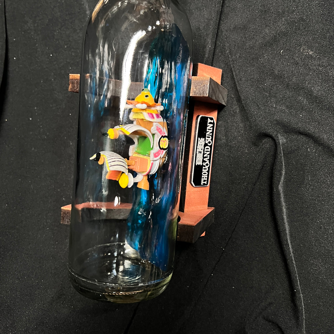 One Piece Thousand Sunny Starship in a Bottle