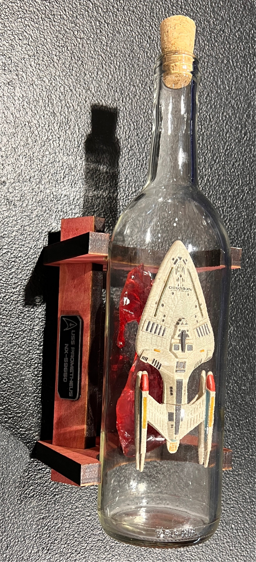 Star Trek USS Prometheus NX-59650 Starship in a Bottle