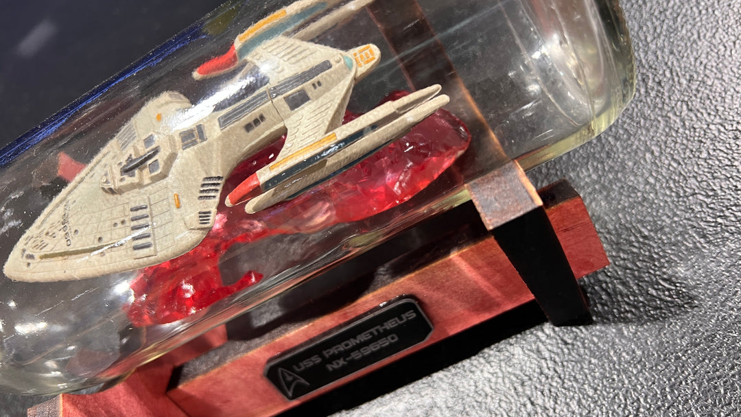 Star Trek USS Prometheus NX-59650 Starship in a Bottle