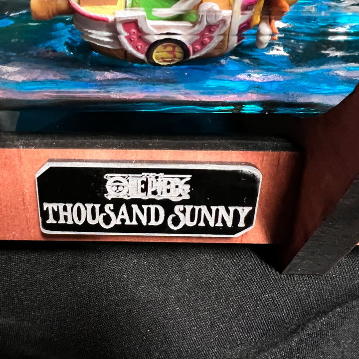 One Piece Thousand Sunny Starship in a Bottle