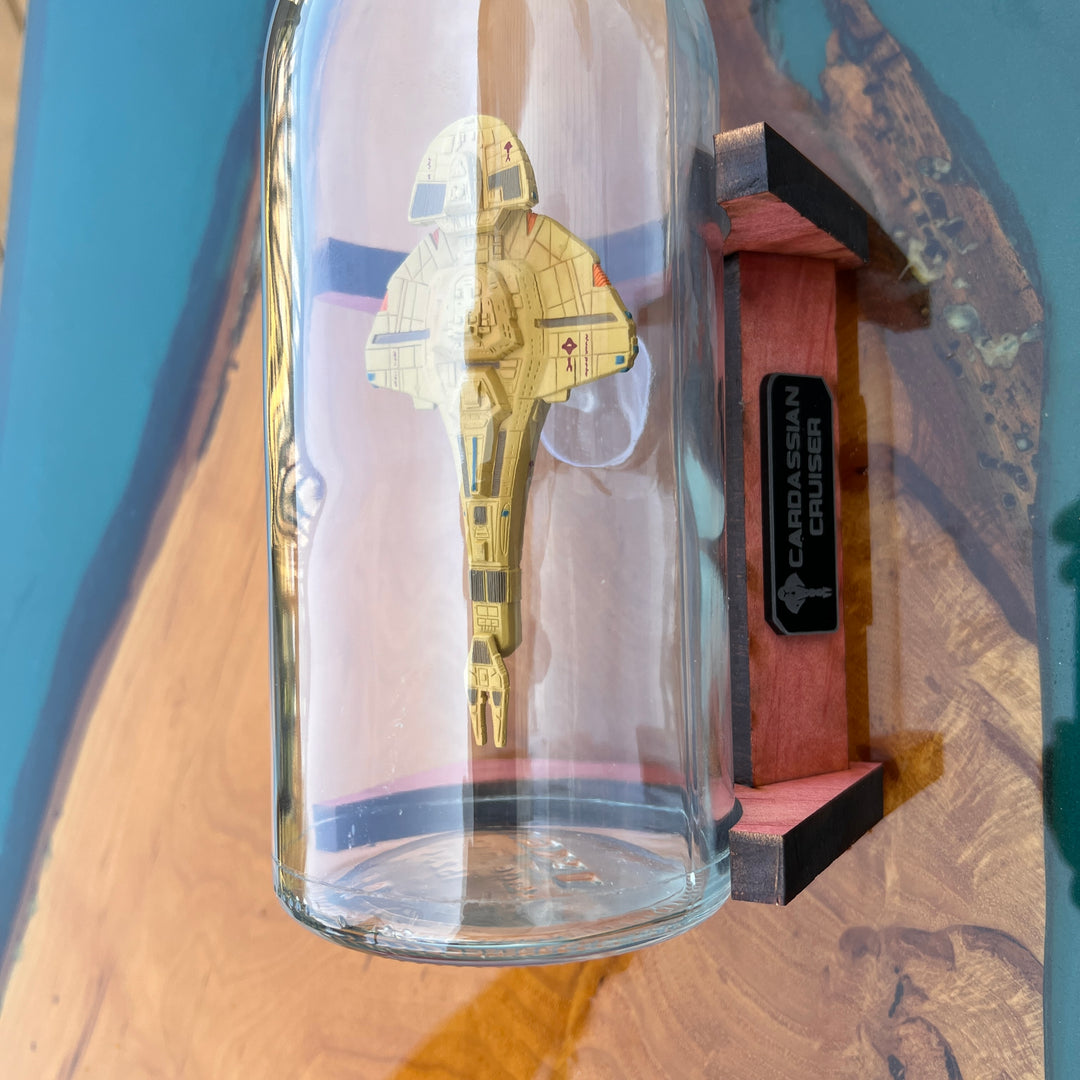 Star Trek Cardassian Cruiser in a Bottle