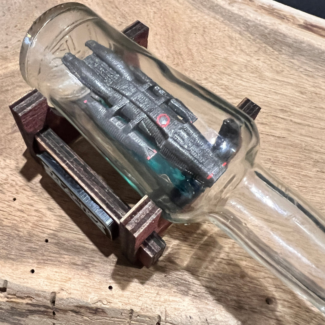 Battlestar Galactica Starship in a Shot Bottle