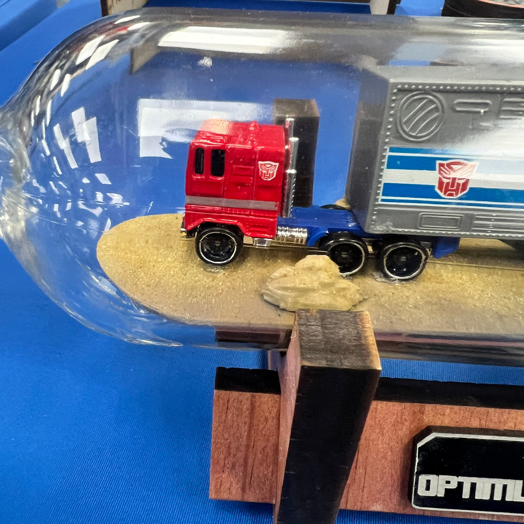 Optimus Prime Truck Mode in a Bottle