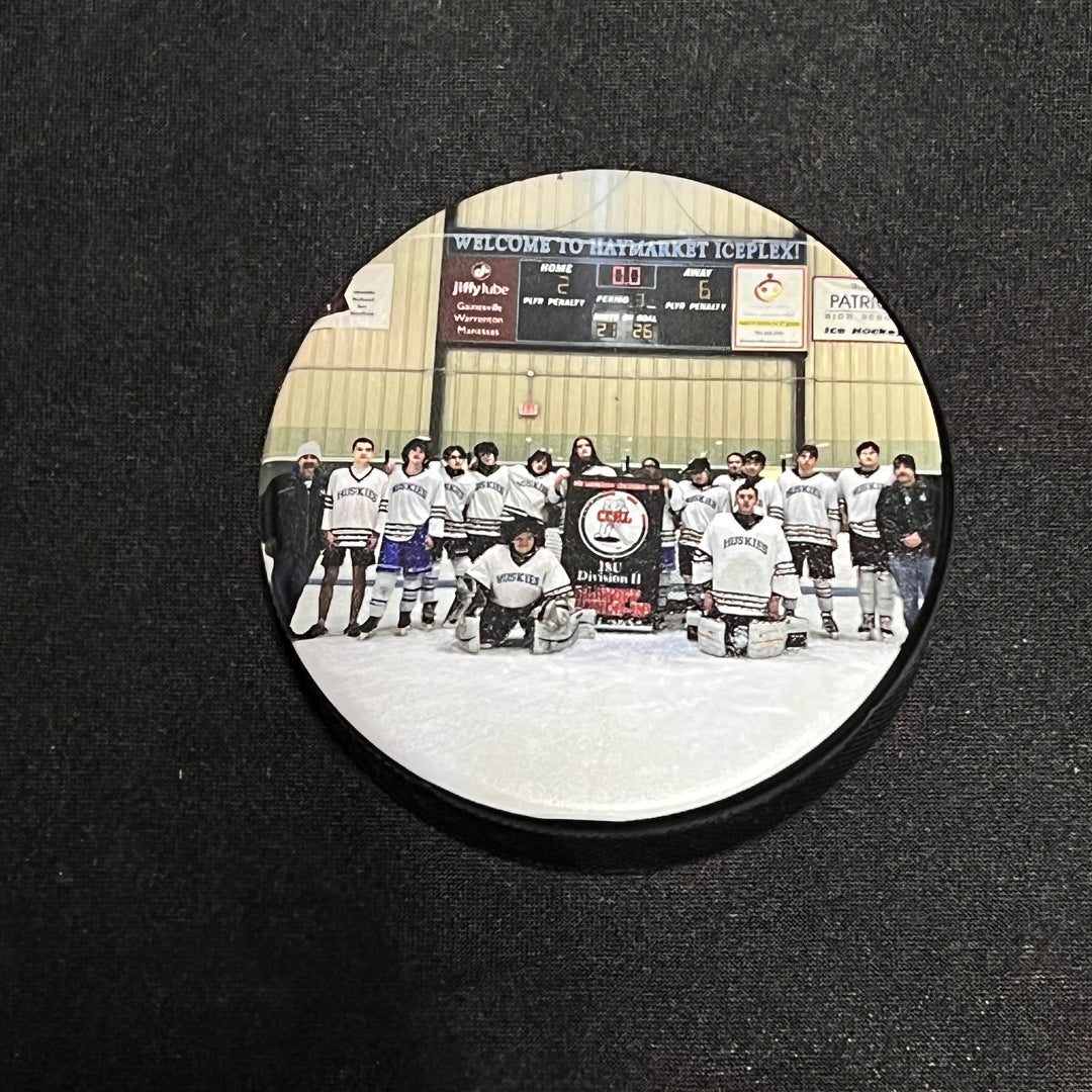 Custom Color Hockey Pucks with Your Logo, Photo, Text or Graphics