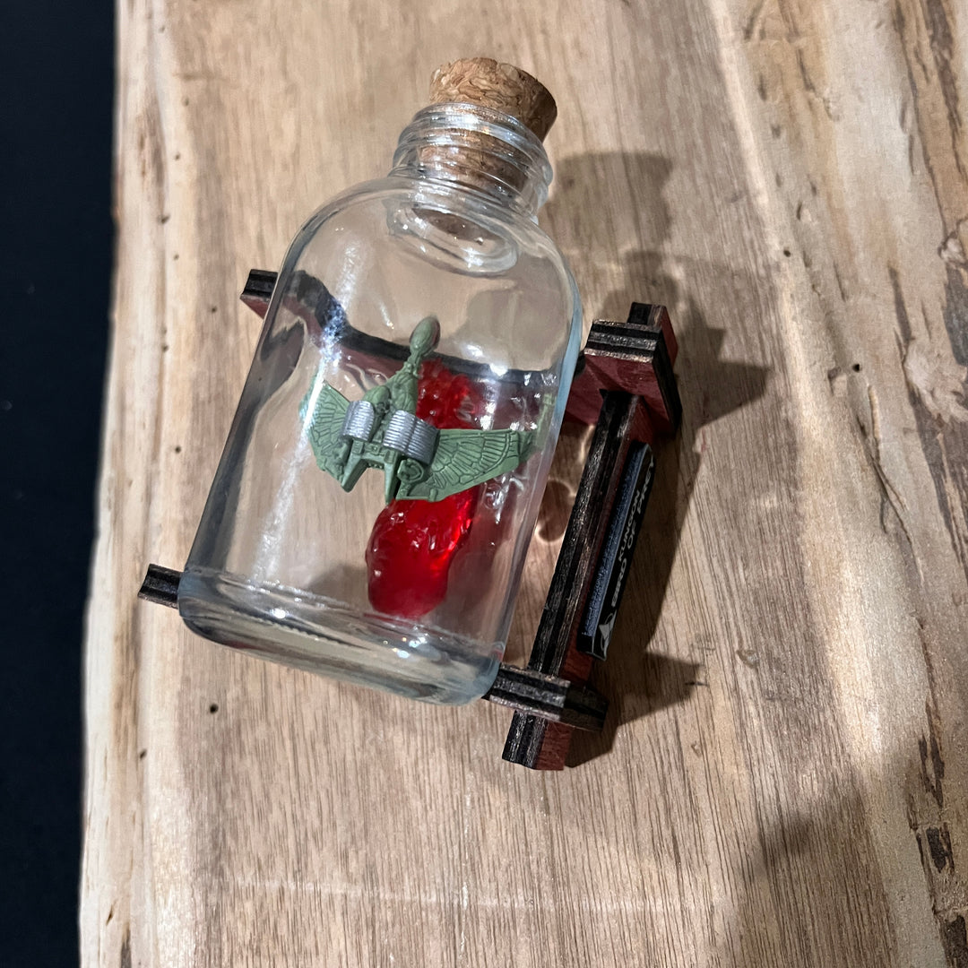 Mini Bâtiment de Guerre Klingon en Bouteille