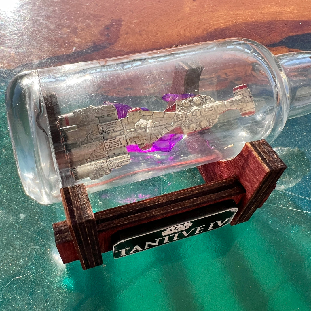 Star Wars CR90 Tantive IV Starship in a Shot Bottle