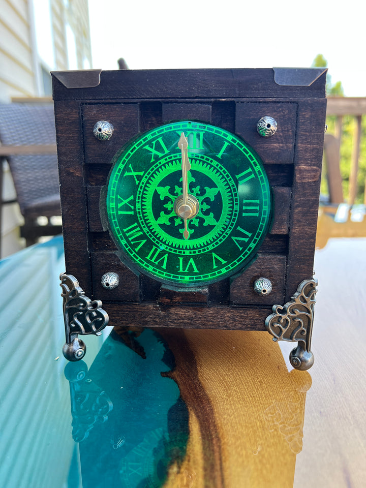 Steampunk Portal Lighted Clock Box