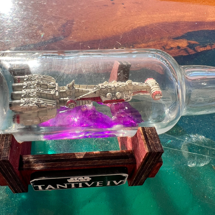 Star Wars CR90 Tantive IV Starship in a Shot Bottle