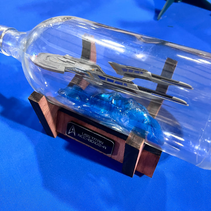 Star Trek USS Titan NCC-80102 Starship in a Bottle