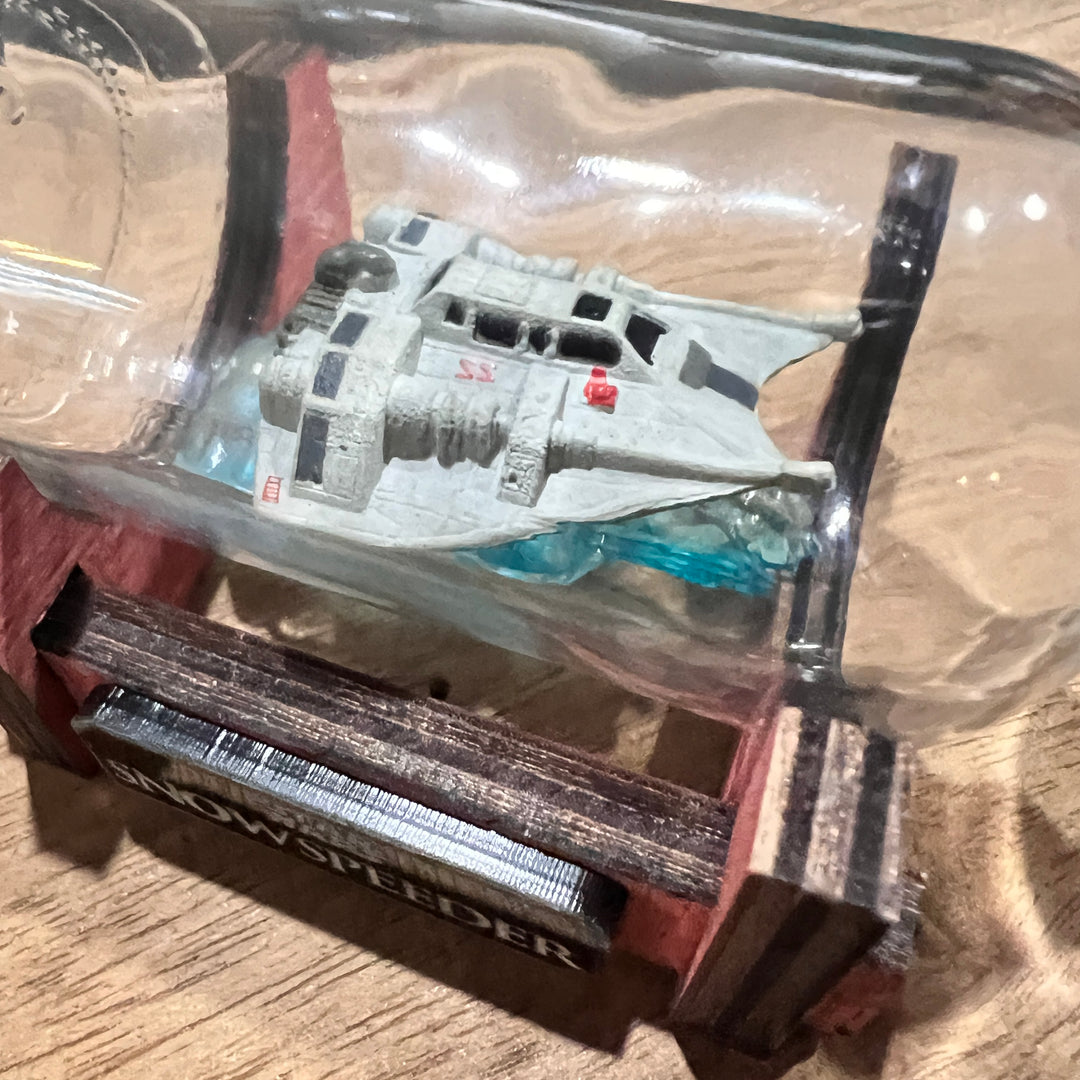 Star Wars Snowspeeder Starship in a Shot Bottle