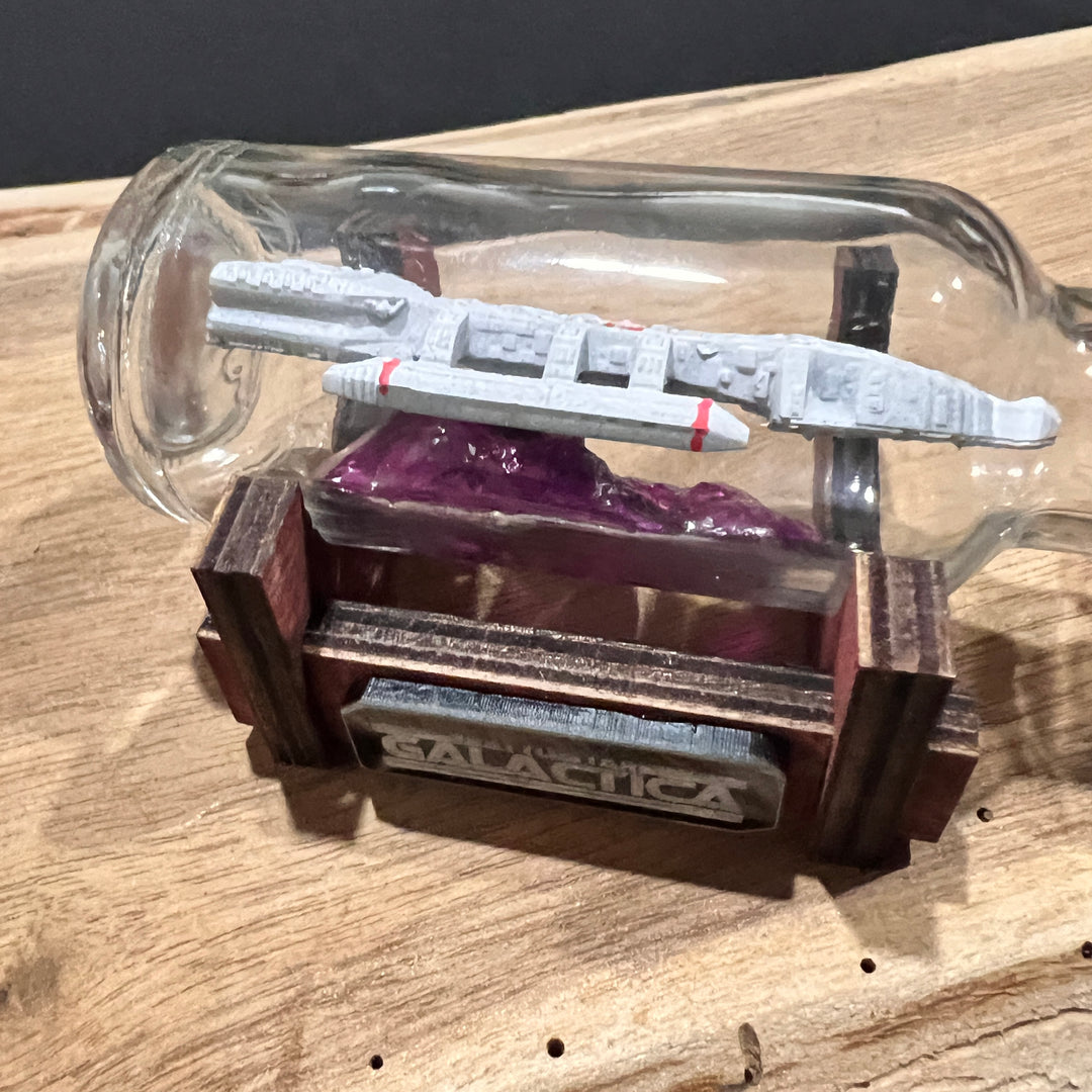 Battlestar Galactica 1978 Starship in a Shot Bottle