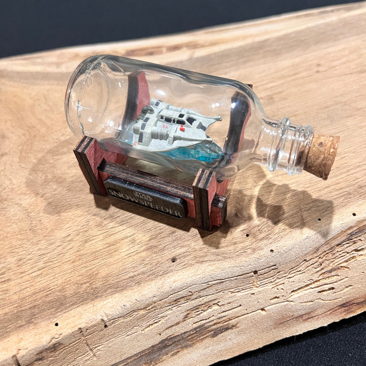 Star Wars Snowspeeder Starship in a Shot Bottle