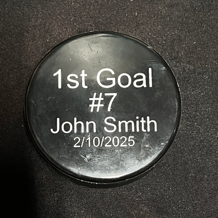 Custom Color Hockey Pucks with Your Logo, Photo, Text or Graphics
