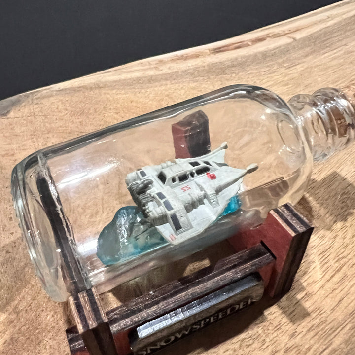 Star Wars Snowspeeder Starship in a Shot Bottle