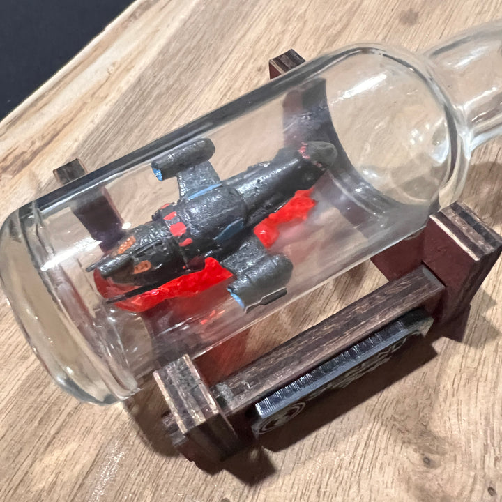 Serenity Firefly Starship in a Shot Bottle