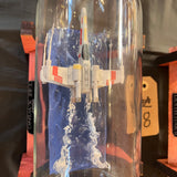 Star Wars X-Wing Over Water in a Wine Bottle