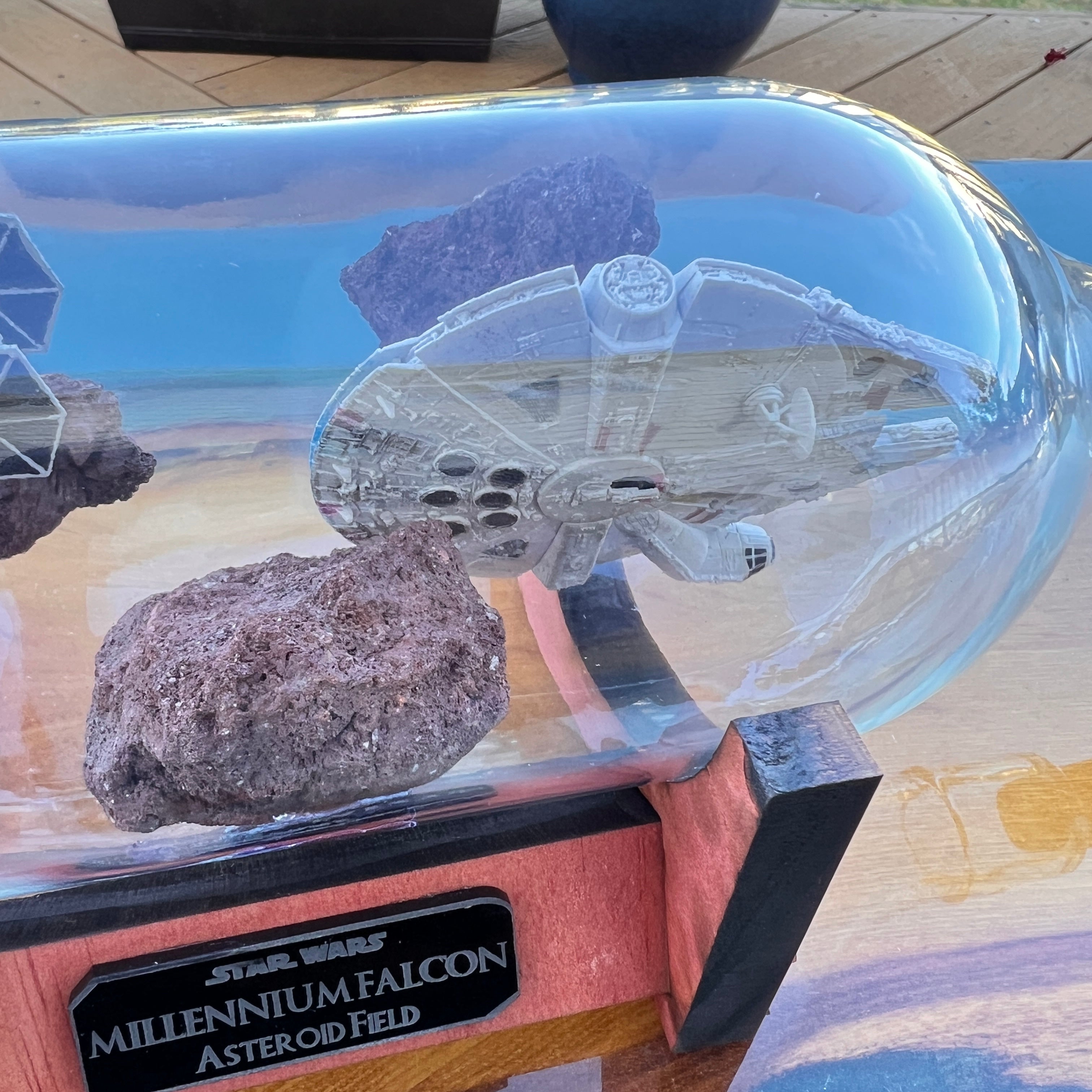 Star Wars Millennium Falcon Asteroid Chase in a Bottle – CCHobbyFun