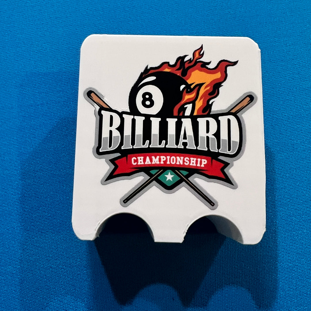 Custom Color 2 Billiards Cue  Holder Claw With Your Photos, Text or Graphics