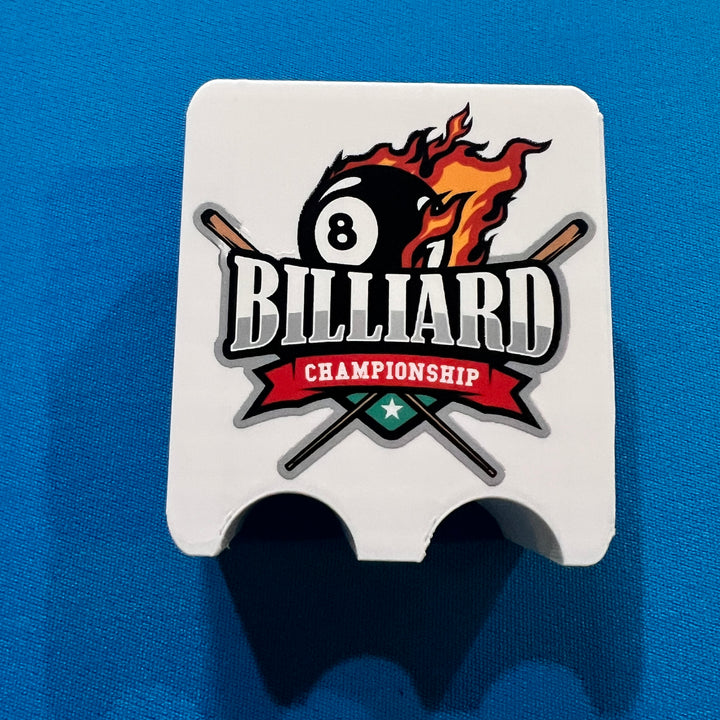 Custom Color 2 Billiards Cue  Holder Claw With Your Photos, Text or Graphics