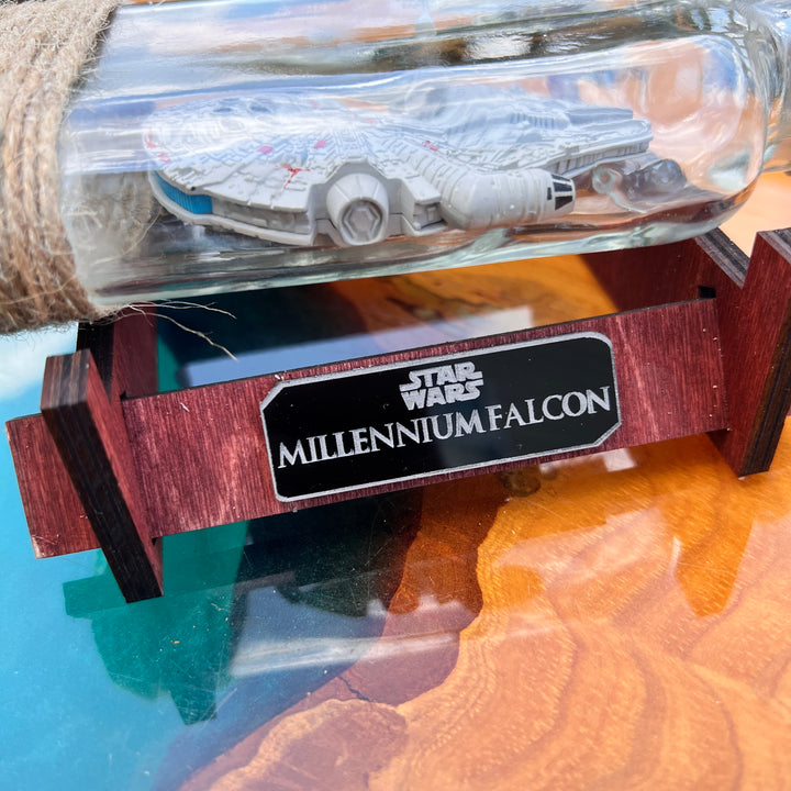 Star Wars Millennium Falcon Starship in a Tequila