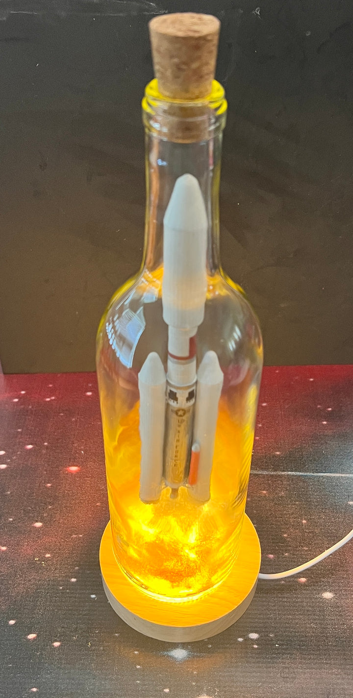 Titan  IV US Air Force Rocket Launch in a  Bottle