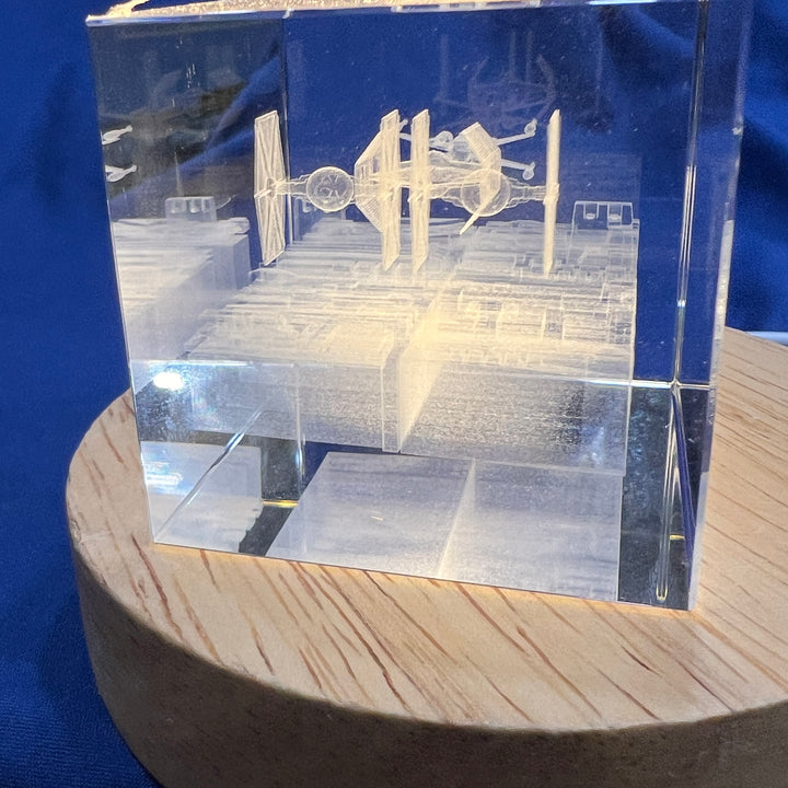 Star Wars Death Star Trench Run Lighted Cryo Starship