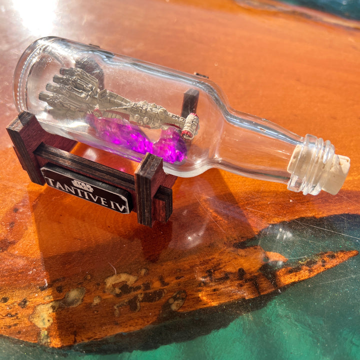 Star Wars CR90 Tantive IV Starship in a Shot Bottle