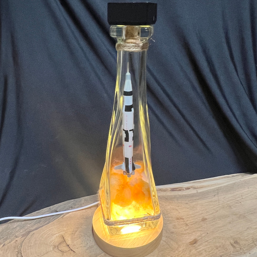 Saturn V Rocket Launch in a Bottle