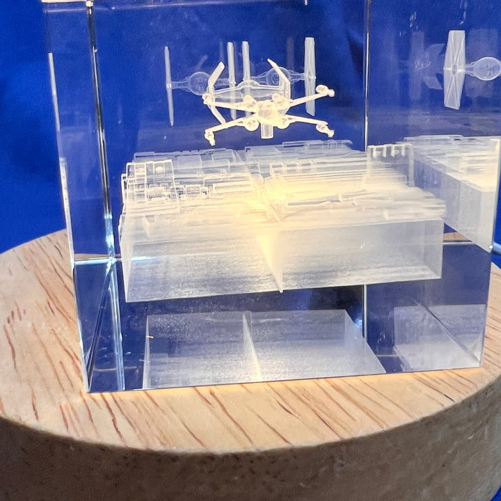 Star Wars Death Star Trench Run Lighted Cryo Starship