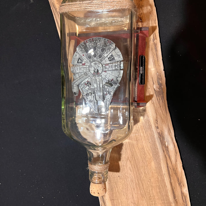 Star Wars Millennium Falcon Starship in a Tequila