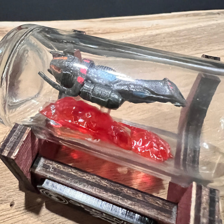 Serenity Firefly Starship in a Shot Bottle